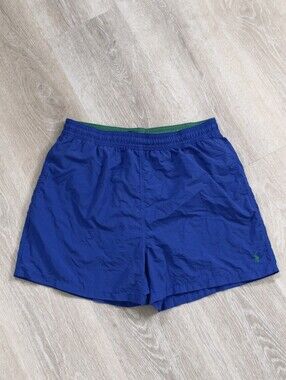 Vintage Polo Sport blue swim trunks shorts mens XXL mesh lining pony 90s retro